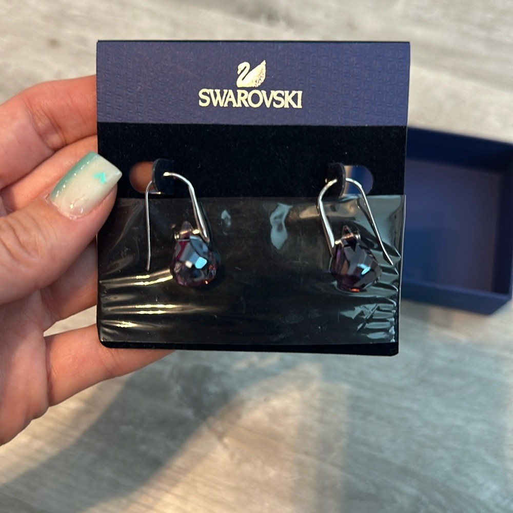 Swarosvski Lunar earrings purple